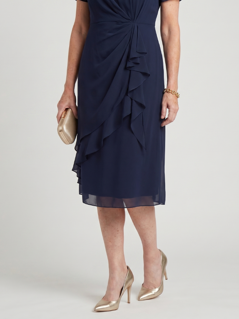 Sara | Robe Élégante En Mousseline Drapée