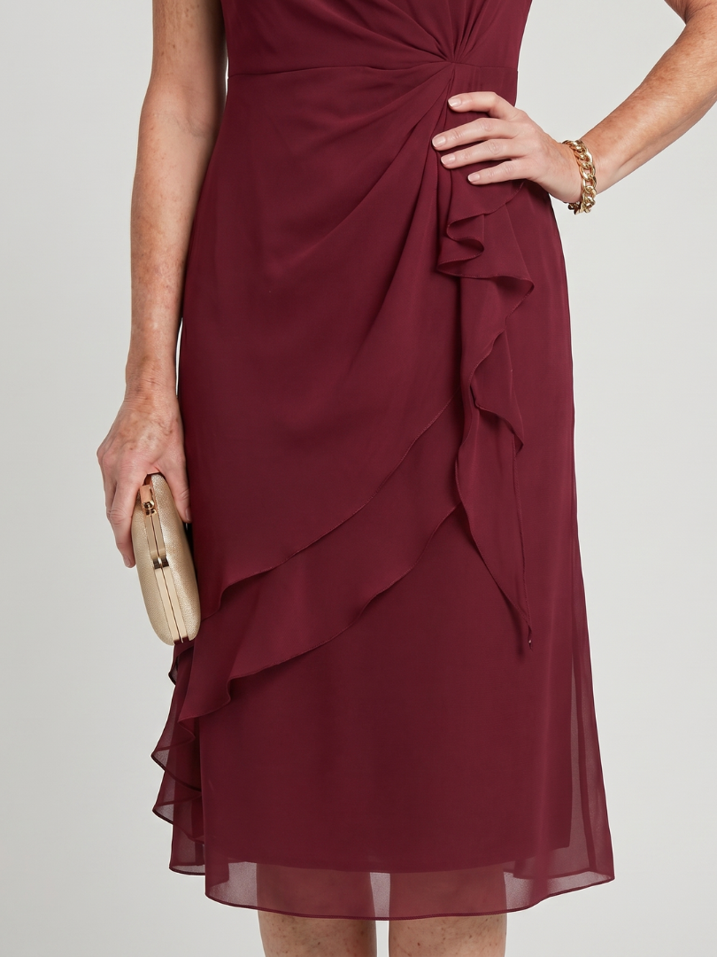 Sara | Robe Élégante En Mousseline Drapée