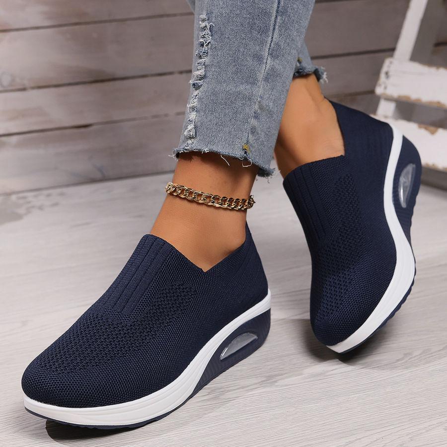 Laurence | Baskets slip-on compensées confort quotidien