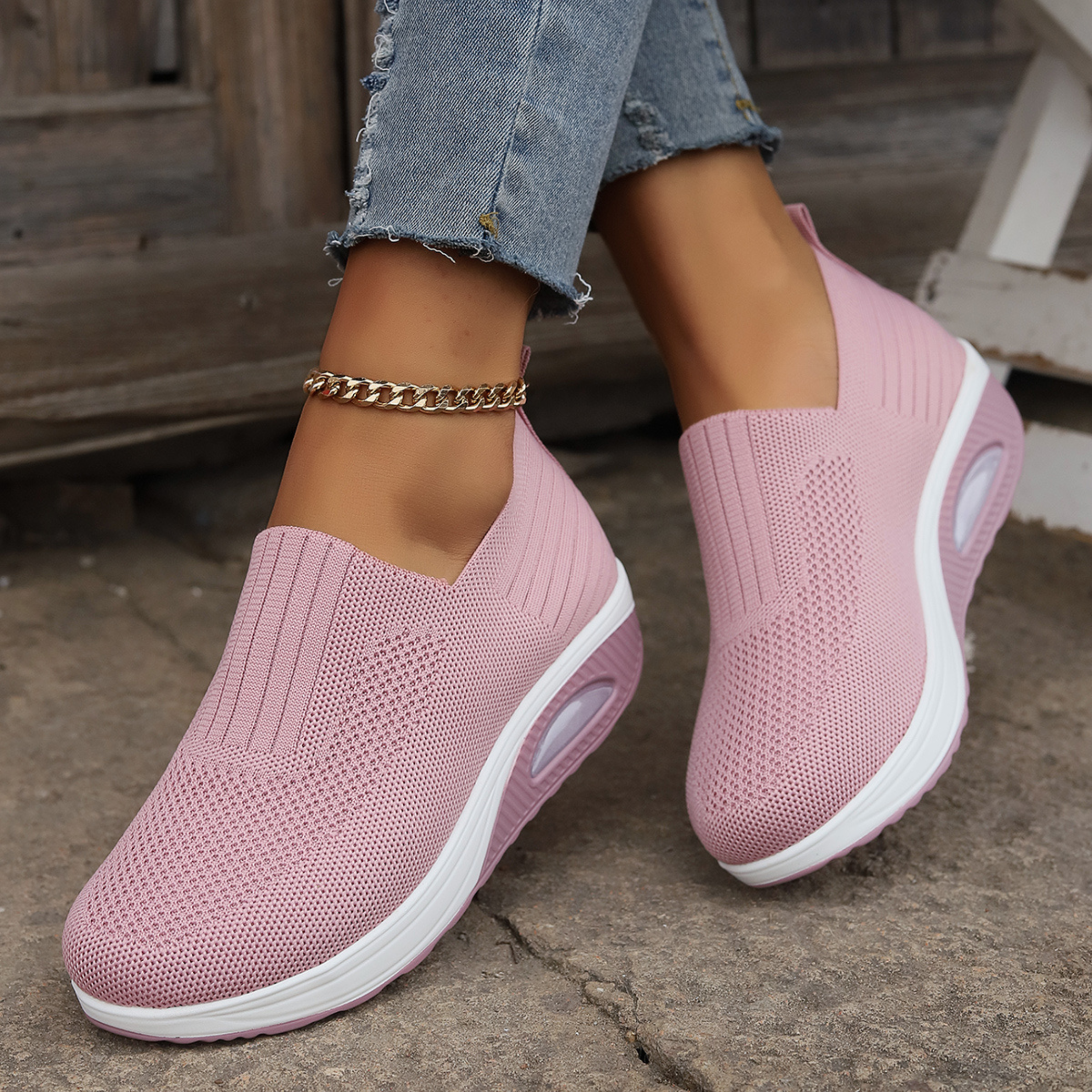 Laurence | Baskets slip-on compensées confort quotidien