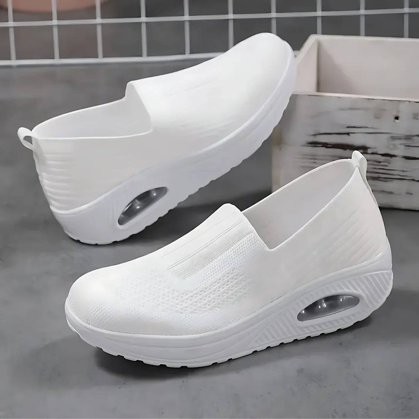 Laurence | Baskets slip-on compensées confort quotidien