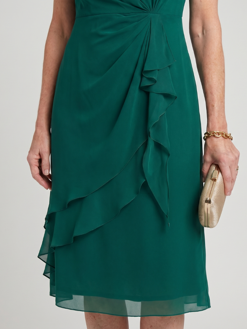 Sara | Robe Élégante En Mousseline Drapée