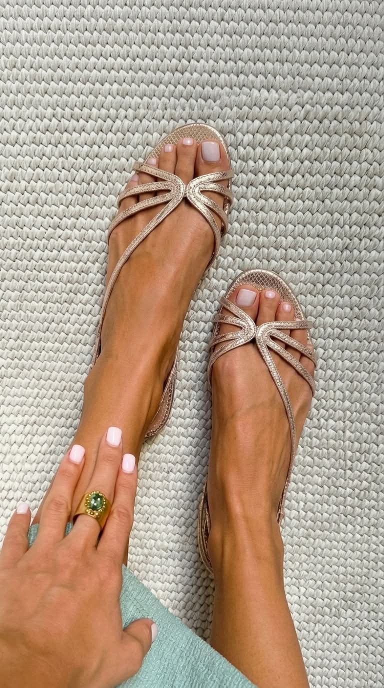 Sandra | Sandales Élégance Dorée d'Été