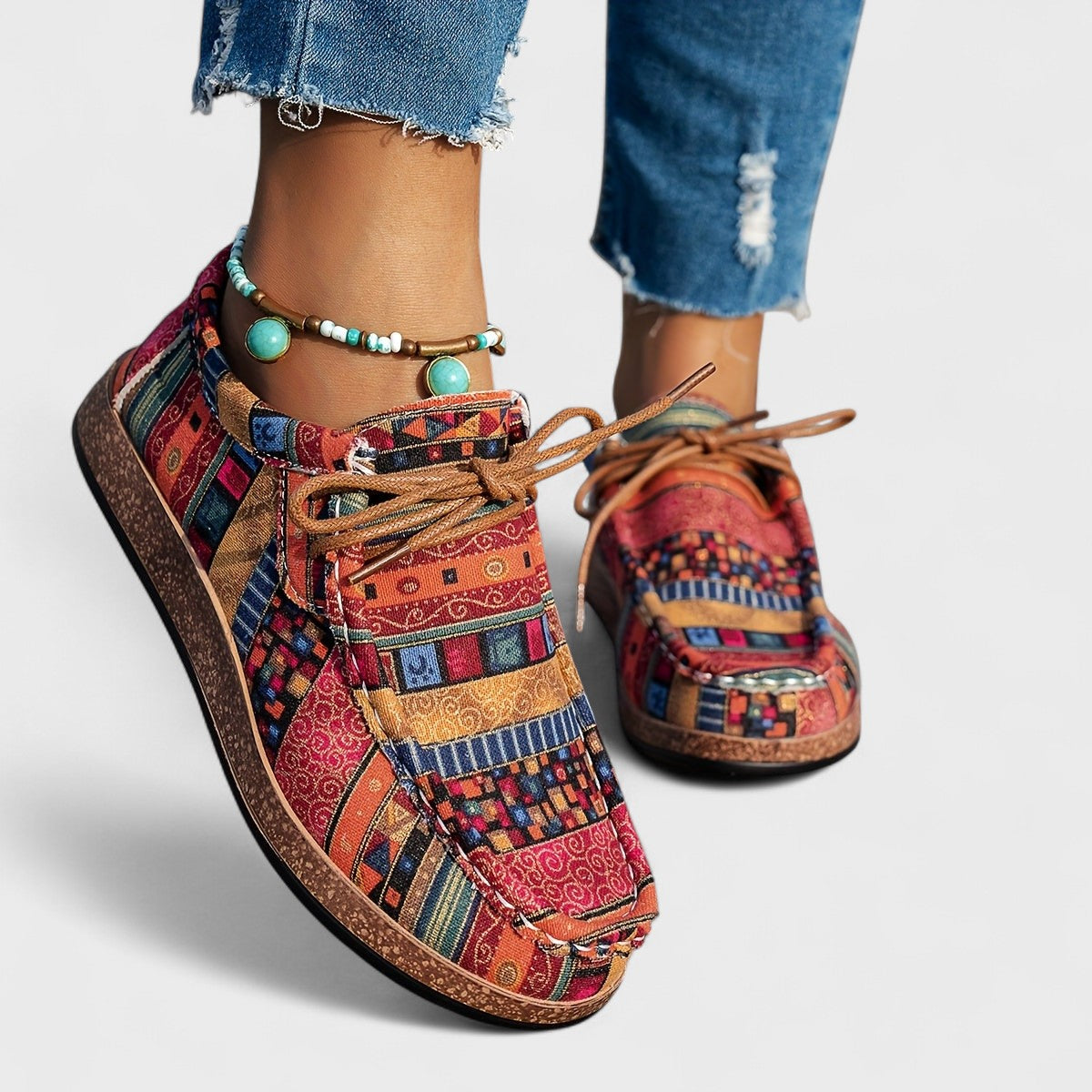 Éthéline | Mocassins imprimés artistiques confort quotidien