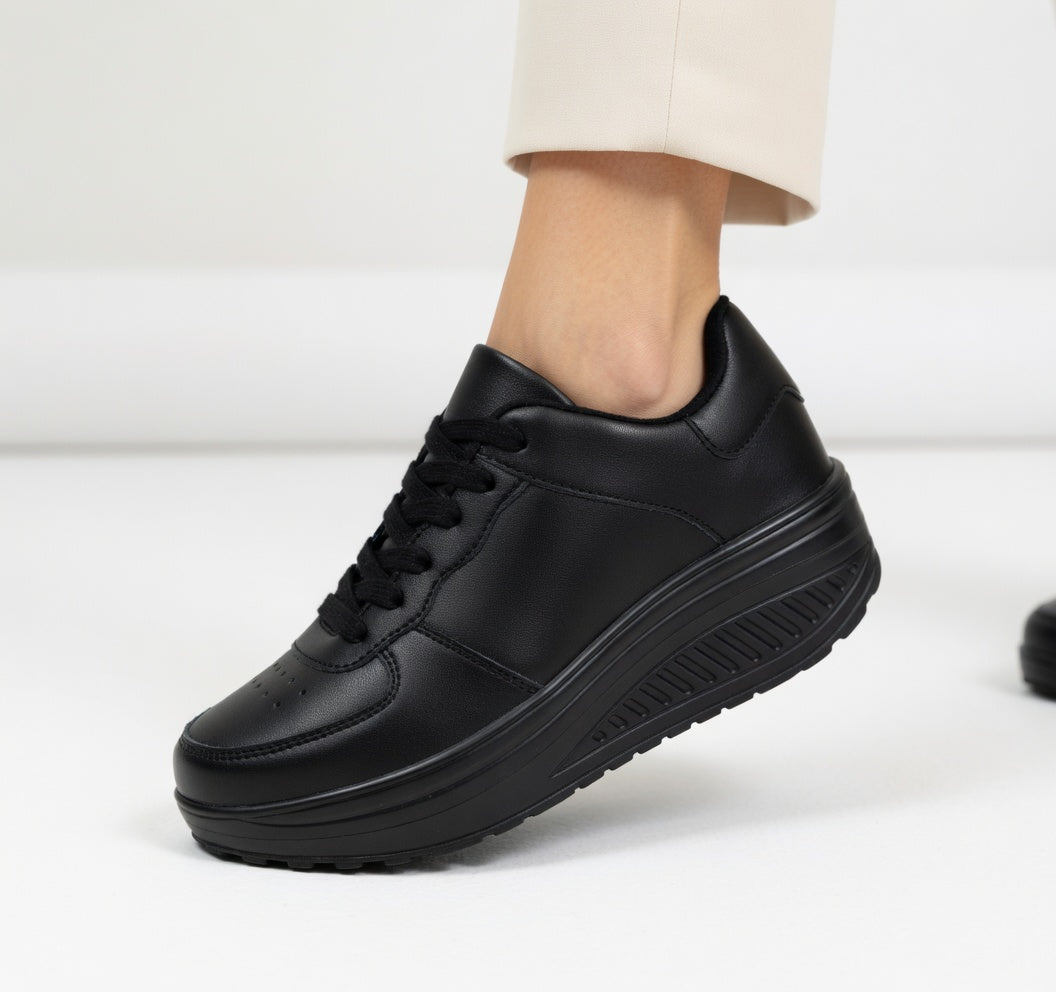 Auréline | Baskets compensées élégantes modernes ergonomiques