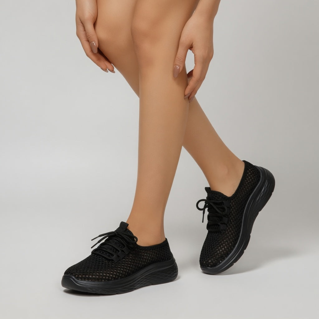 Éloïsette | Sneaker ajourée lacets plateforme légèreté féminine