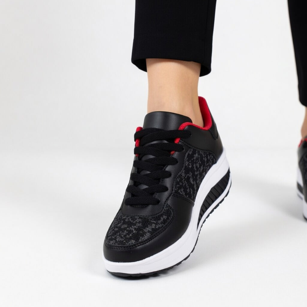 Auréline | Baskets compensées élégantes modernes ergonomiques