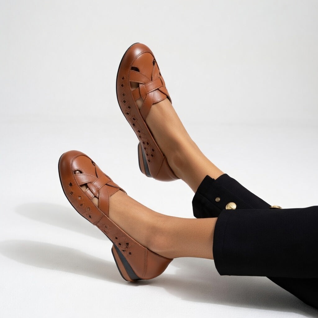 Élodiane | Ballerines ajourées élégantes confortables ergonomiques