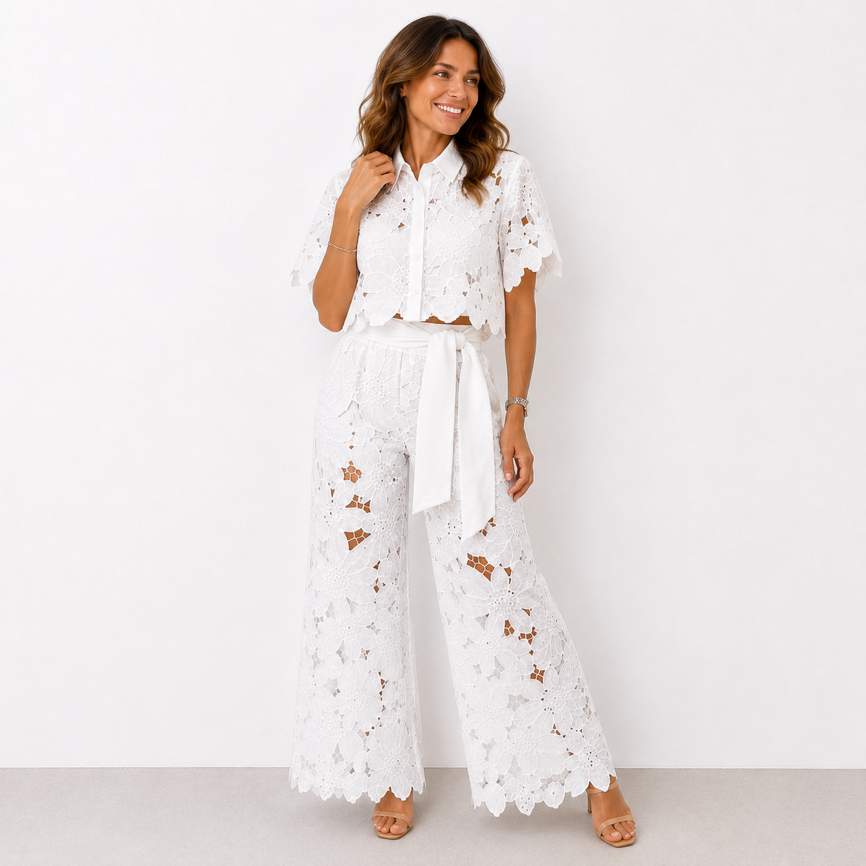 Isabelle | Ensemble en dentelle florale