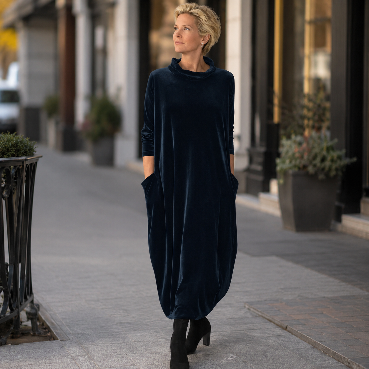 Leona | Robe Longue en Velours