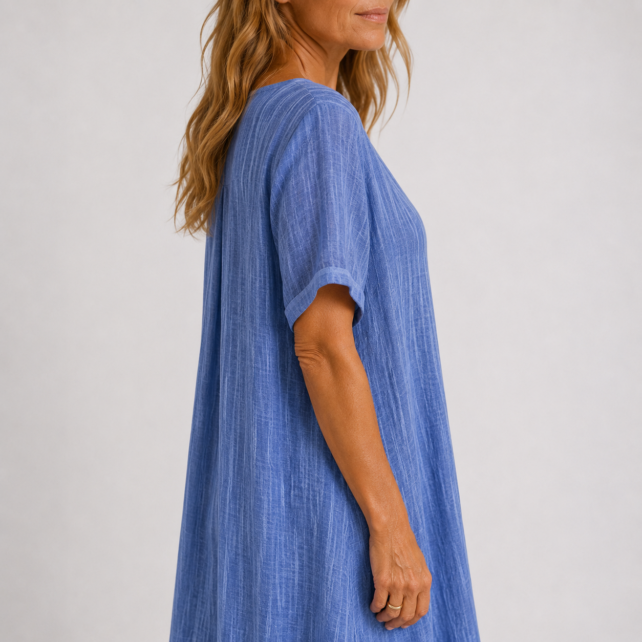 Violette | Robe longue fluide en lin