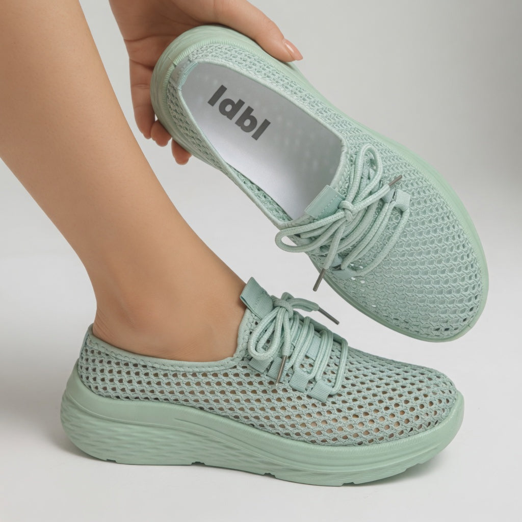 Éloïsette | Sneaker ajourée lacets plateforme légèreté féminine