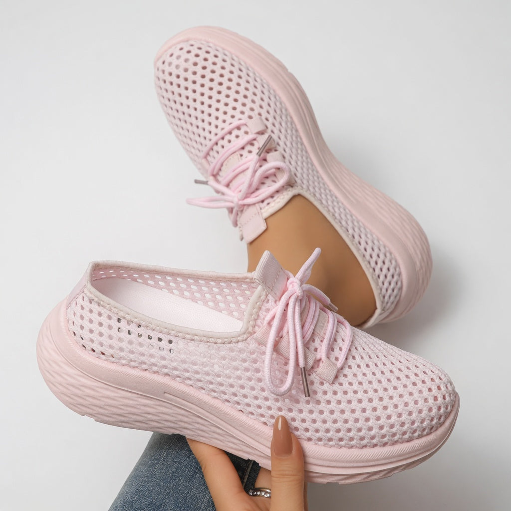 Éloïsette | Sneaker ajourée lacets plateforme légèreté féminine