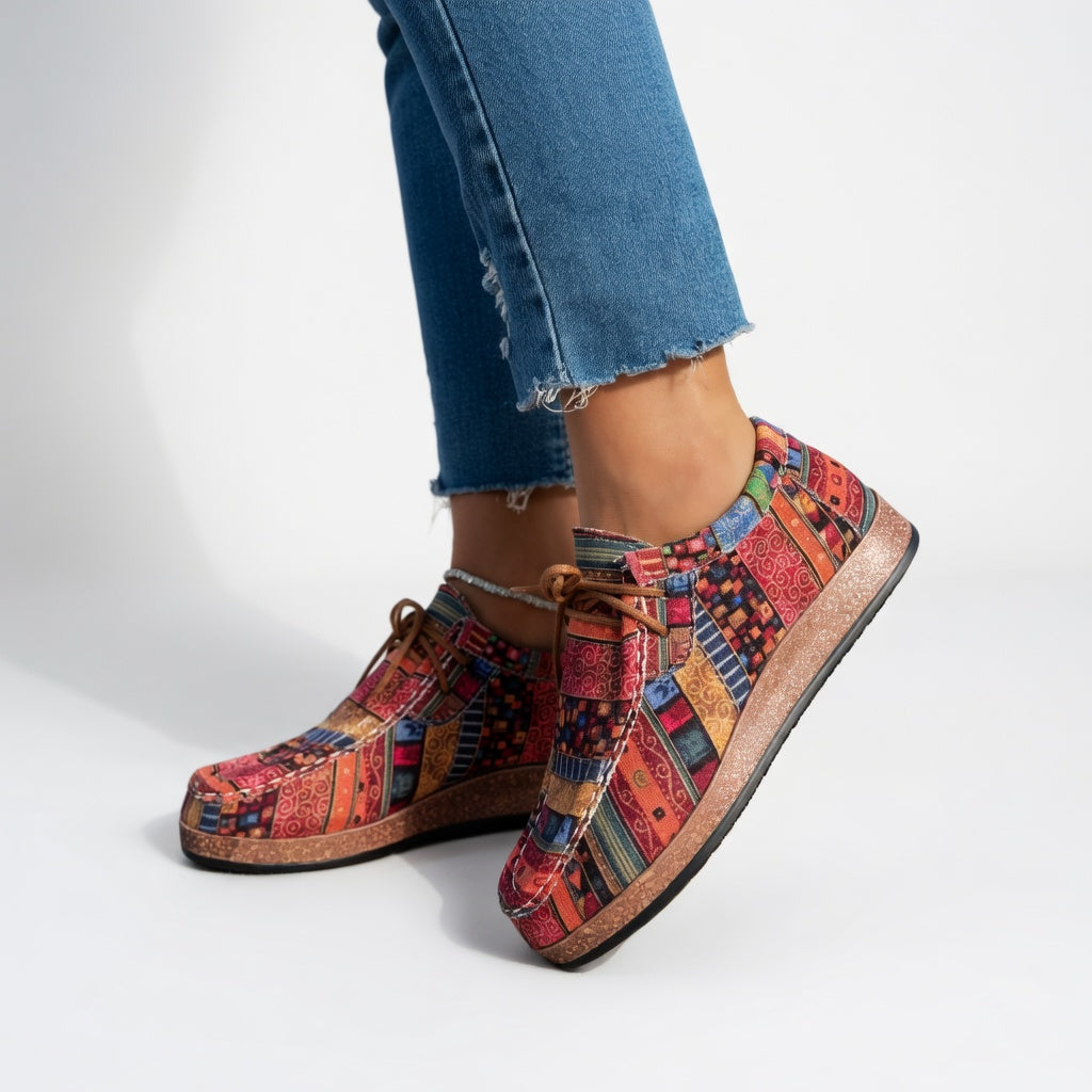 Éthéline | Mocassins imprimés artistiques confort quotidien