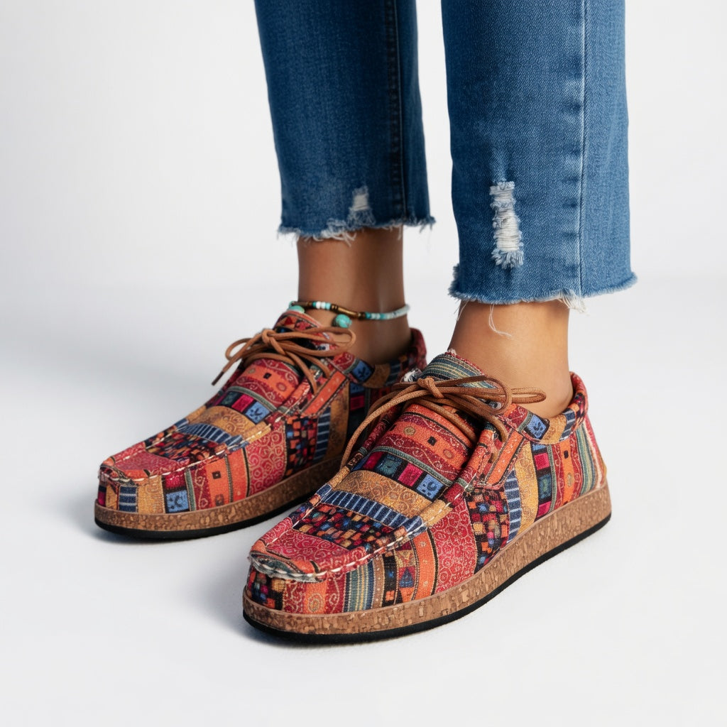 Éthéline | Mocassins imprimés artistiques confort quotidien