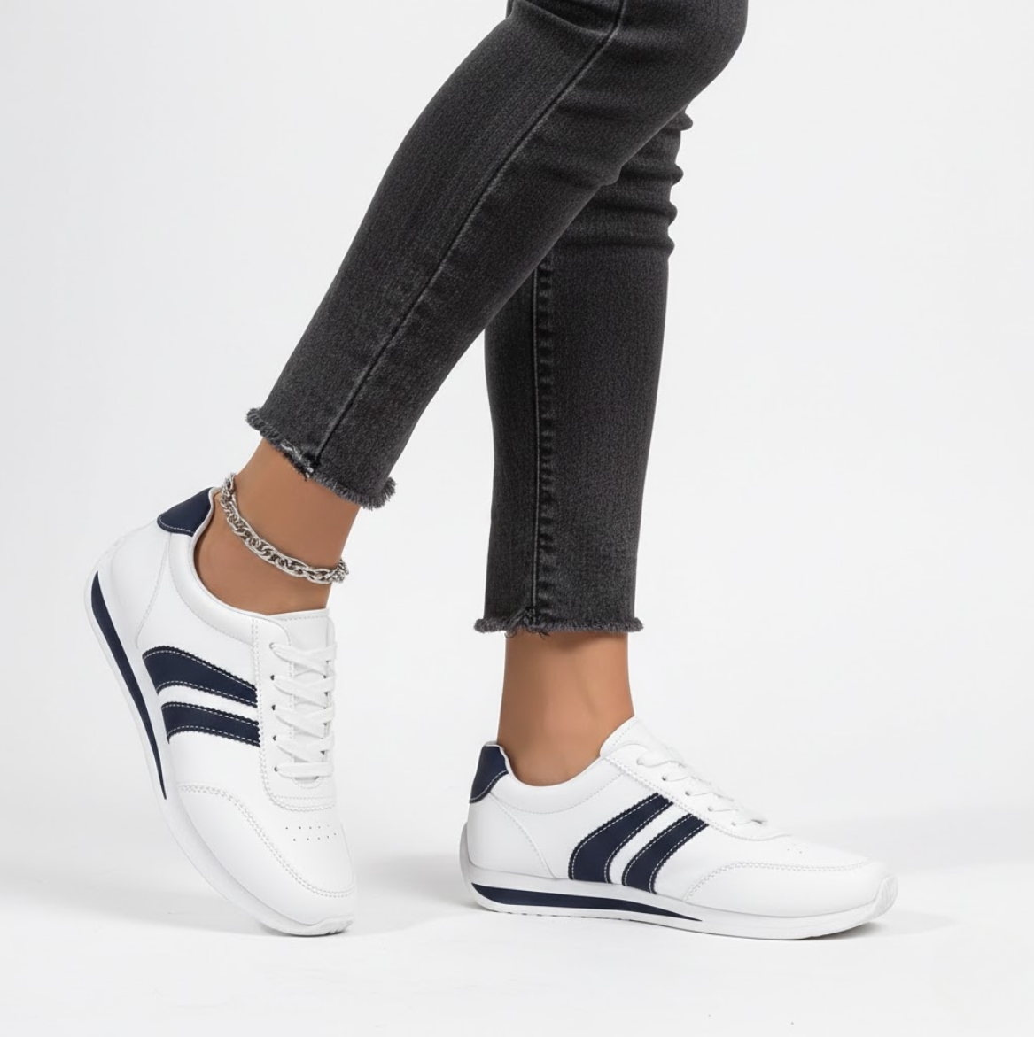 Lucienne | Sneakers blanches sportives élégantes confortables