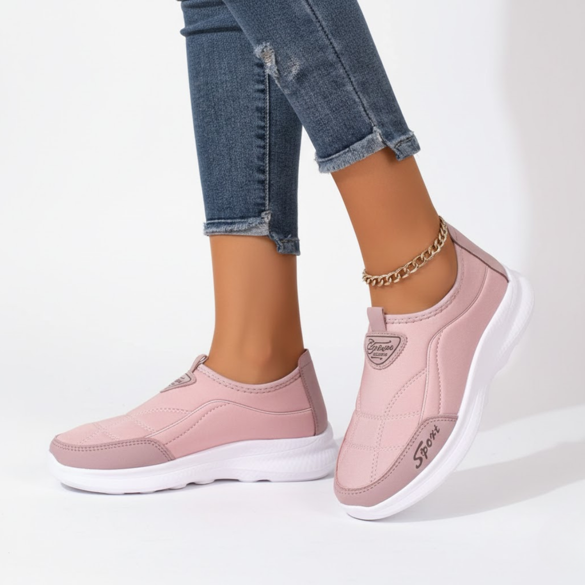 Sabine | Sneakers slip-on confortables modernes légères