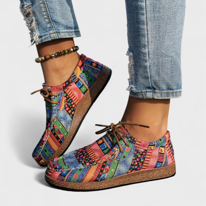 Éthéline | Mocassins imprimés artistiques confort quotidien