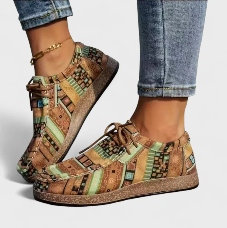 Éthéline | Mocassins imprimés artistiques confort quotidien
