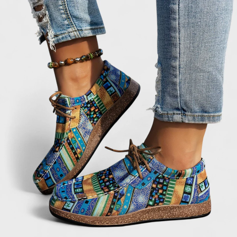 Éthéline | Mocassins imprimés artistiques confort quotidien