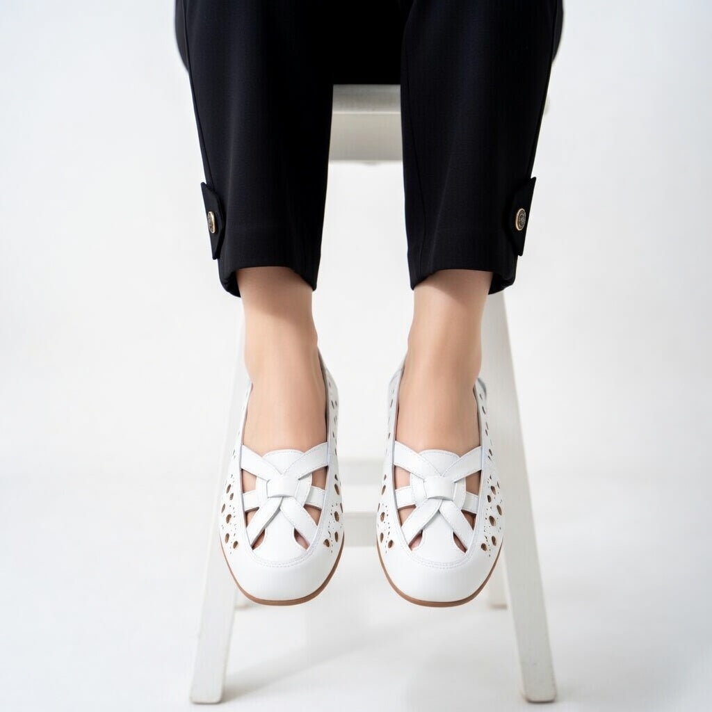 Élodiane | Ballerines ajourées élégantes confortables ergonomiques