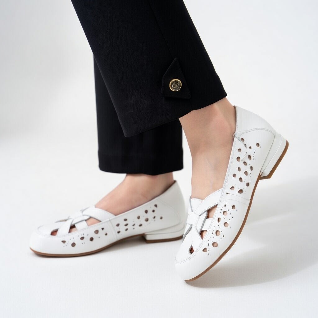 Élodiane | Ballerines ajourées élégantes confortables ergonomiques