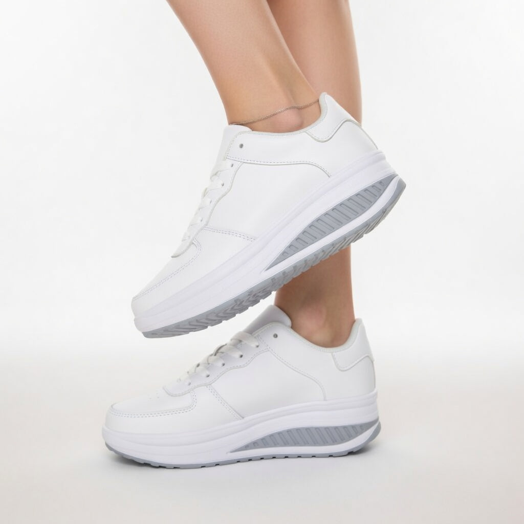 Auréline | Baskets compensées élégantes modernes ergonomiques