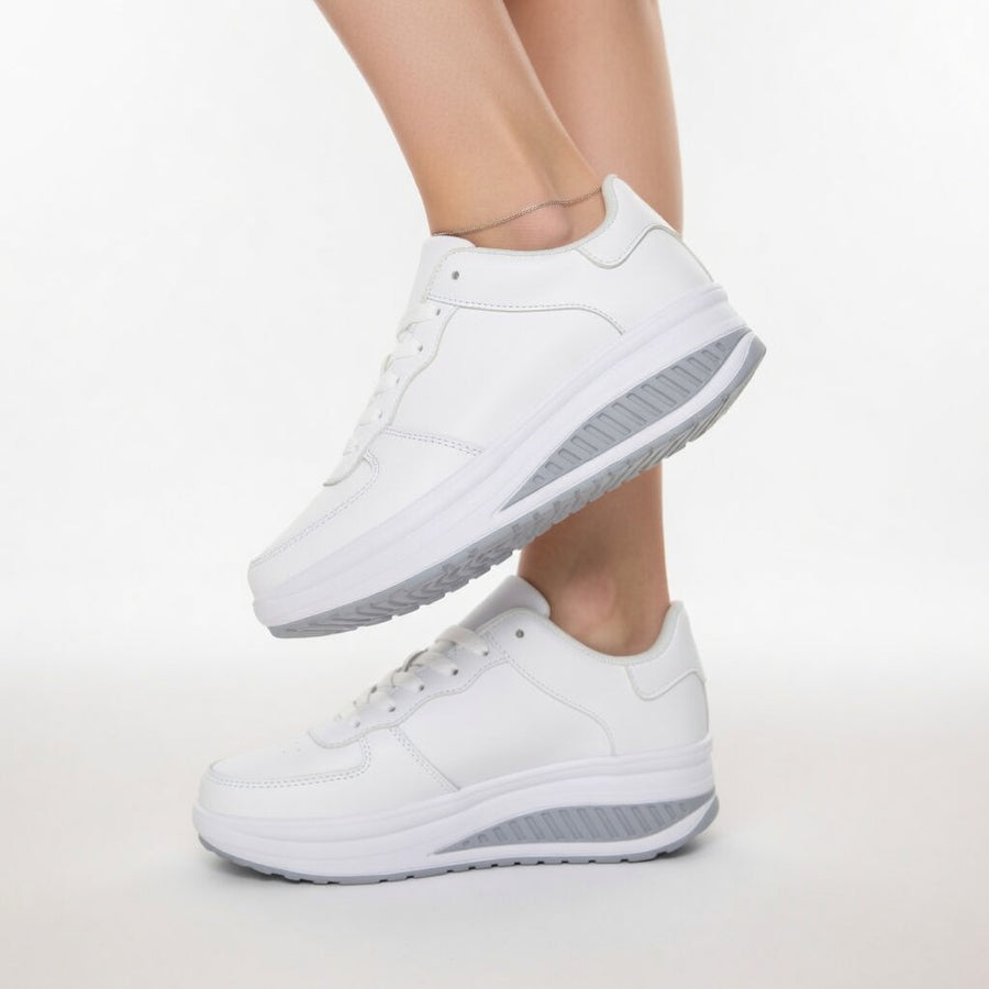 Auréline | Baskets compensées élégantes modernes ergonomiques