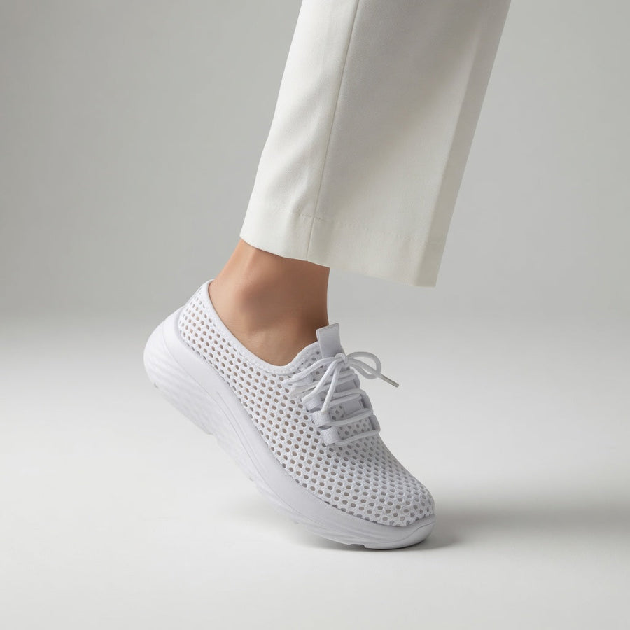 Éloïsette | Sneaker ajourée lacets plateforme légèreté féminine