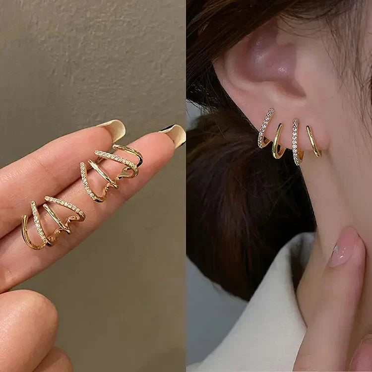Zabby | Boucle d'Oreille Cuff en Spirale
