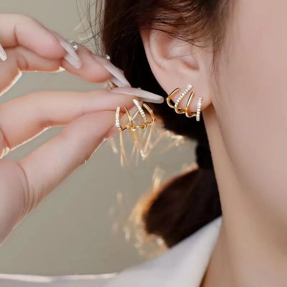 Zabby | Boucle d'Oreille Cuff en Spirale
