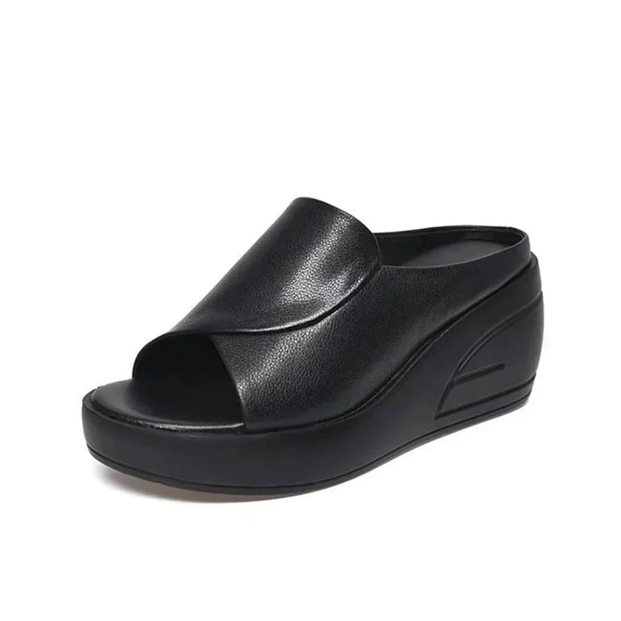 Yvette | Sandales compensées confortables à enfiler