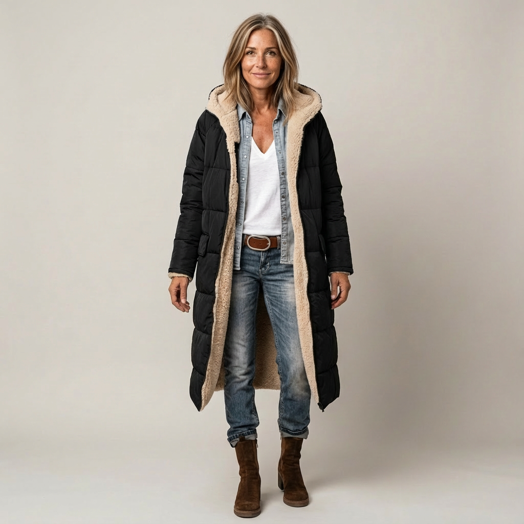 Amelia | Elegant Reversible Coat