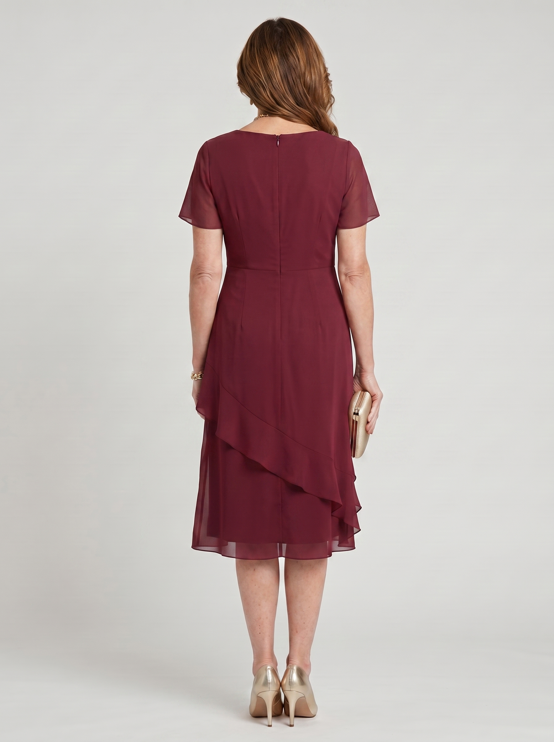 Sara | Robe Élégante En Mousseline Drapée