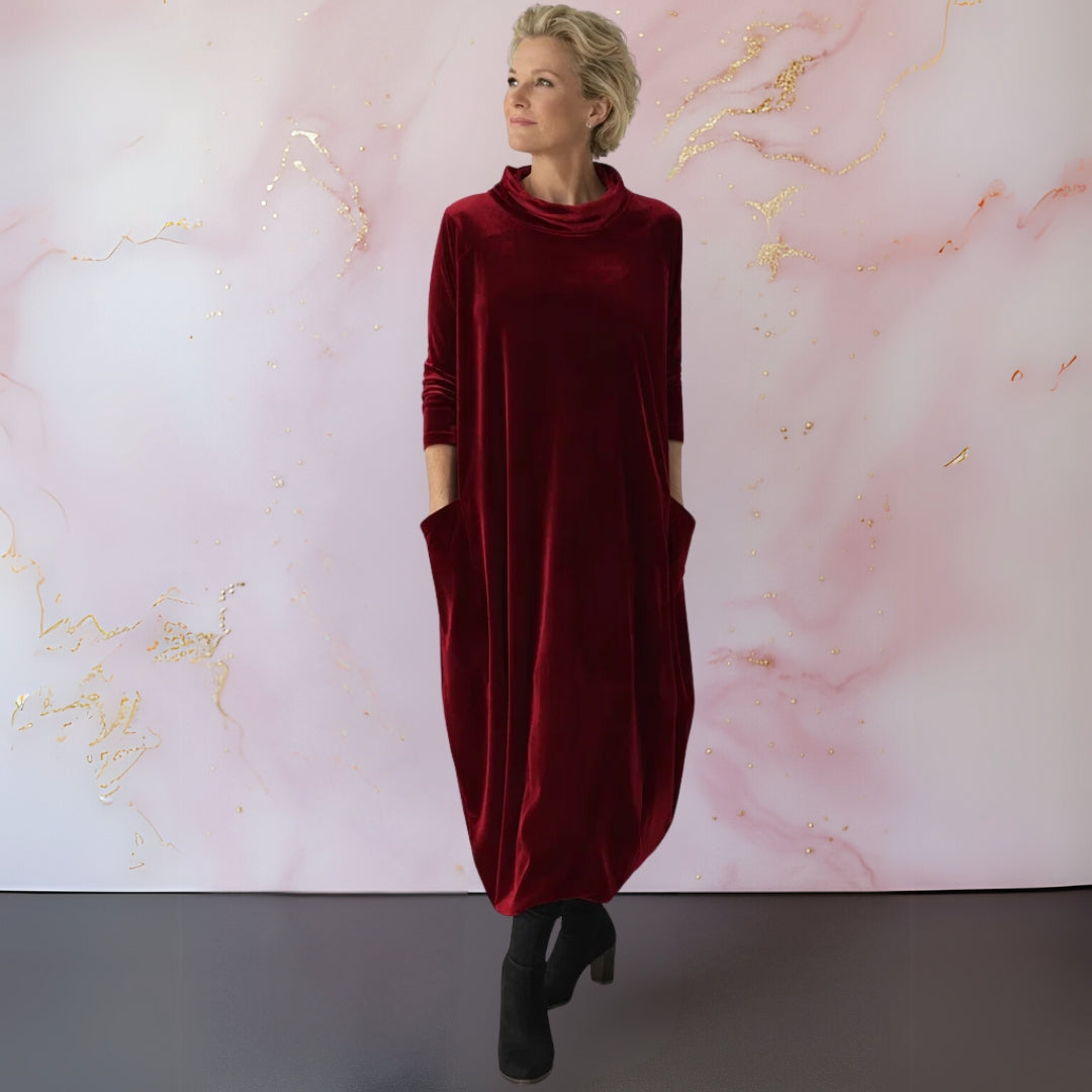 Leona | Robe Longue en Velours