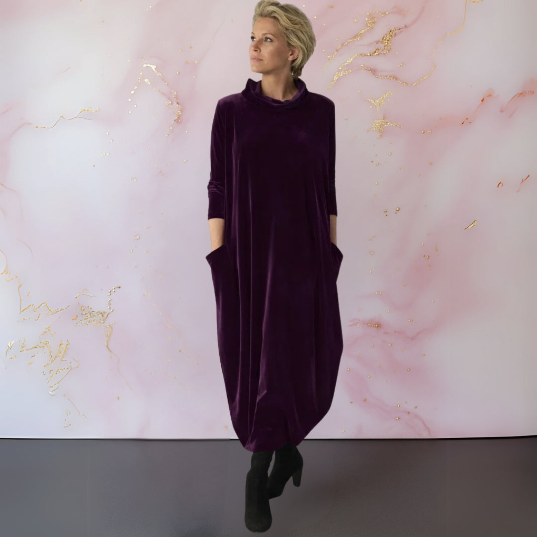 Leona | Robe Longue en Velours